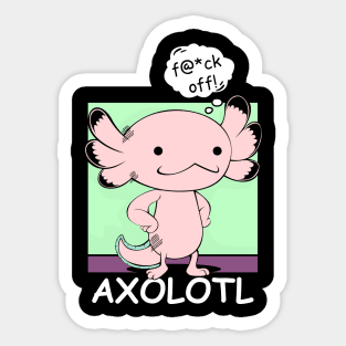 Axolotl - Funny Salamander Humorous Lurch Sticker